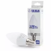 TESLA - LED CL143530-2, żarówka świecowa CANDLE, E14, 3,5W, 230V, 249lm, 25 000h, 3000K ciepła biel