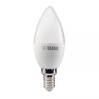TESLA - LED CL140530-7, żarówka świecowa CANDLE, E14, 5W, 230V, 400lm, 25 000h, 3000K ciepła biel,