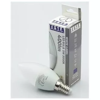 TESLA - LED CL140530-7, żarówka świecowa CANDLE, E14, 5W, 230V, 400lm, 25 000h, 3000K ciepła biel,