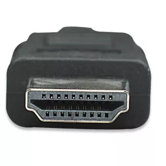 Kabel MANHATTAN HDMI z Ethernetem, ekranowany, 1 m, czarny
