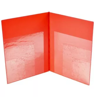 Folder A4 PVC wiele kieszeni czerwony