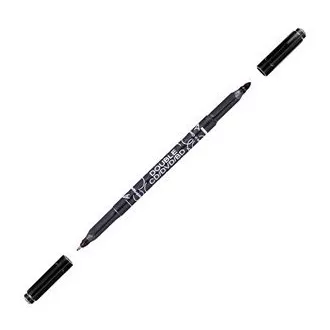 Marker Centropen duplex 3616 CD/DVD/BD czarna końcówka cylindryczna 0,6 i 2,5 mm