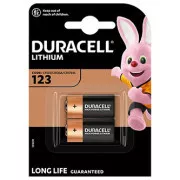 Jednorazowa bateria litowa Duracell ULTRA CR123A, opakowanie 2 szt.