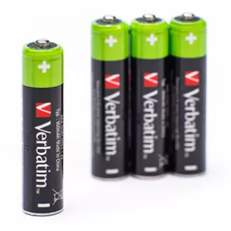 Akumulator, AAA (HR03), 1,2 V, 950 mAh, Verbatim, blister, opakowanie 4 szt. Akumulator, AAA (HR03), 1,2 V, 950 mAh, Verbatim, blister, opakowanie 4 szt.