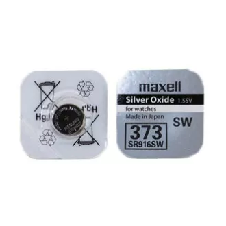 Bateria do zegarka, 373, guzikowa, 373, SR916SW, 1,55 V, Maxell, blister, opakowanie 1 szt. Bateria do zegarka, 373, guzikowa, 373, SR916SW, 1,55 V, Maxell, blister, opakowanie 1 szt.