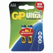 Bateria alkaliczna, AAA, 1,5 V, GP, blister, opakowanie 2 sztuki, Ultra Plus