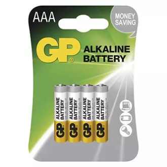 GP Jednorazowa bateria alkaliczna AAA, opakowanie 4 szt.
