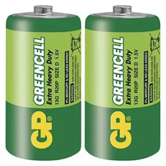 GP Jednorazowa bateria cynkowo-chlorkowa D, opakowanie 2 szt.