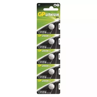 Jednorazowa bateria litowa GP CR1216, opakowanie 5 szt.