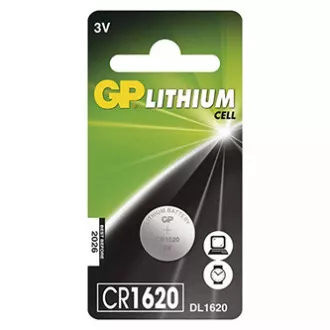 Jednorazowa bateria litowa GP CR1620, opakowanie 1 szt. Jednorazowa bateria litowa GP CR1620, opakowanie 1 szt.