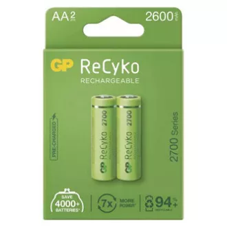 Akumulator AA (HR6), 1,2 V, 2600 mAh, GP, pudełko papierowe, opakowanie 2 sztuki, ReCyko