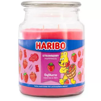 HARIBO Świeca zapachowa Strawberry Happiness 510 g