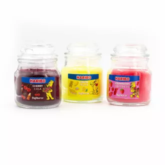 opakowanie - zestaw świeczek Haribo Lemon Fruits/Cherry Cola/Strawberry Happiness 3 x 85 g opakowanie - zestaw świeczek Haribo Lemon Fruits/Cherry Cola/Strawberry Happiness 3 x 85 g