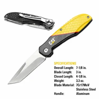 Nóż składany Caterpillar z ostrzem Tanto CT980047