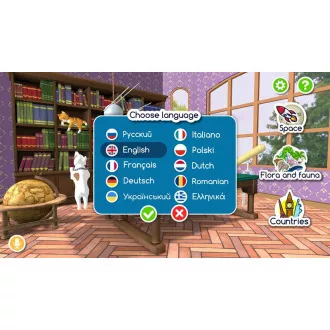 Alaysky Globe 25 cm Reliefowy globus fizyczny, etykiety w języku angielskim
