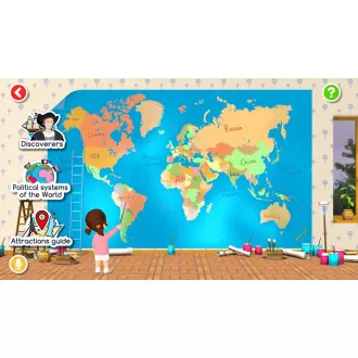 Alaysky Globe 25 cm Reliefowy globus fizyczny, etykiety w języku angielskim