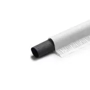 EURO STRAWS - Naturalna słomka mineralna Basic 6x230mm, Charcoal Black, 200szt, pakowane pojedynczo