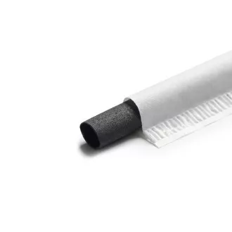 EURO STRAWS - Naturalna słomka mineralna Basic 6x230mm, Charcoal Black, 200szt, pakowane pojedynczo