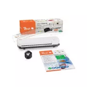 Zestaw do laminacji Peach 4w1 PBP300, laminator PL707, obcinarka PC100-04, mieszarka do folii i obcinarka do rolek