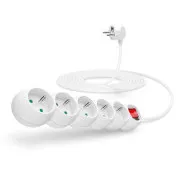 Przedłużacz CONNECT IT 230 V, 5 gniazd, 5 m, z wyłącznikiem (biały)