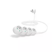 Przedłużacz CONNECT IT 230 V, 4 gniazda, 3 m, bez wyłącznika (biały)