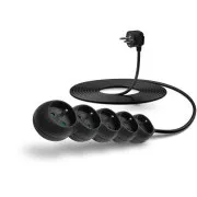 Przedłużacz CONNECT IT 230 V, 5 gniazd, 5 m, bez wyłącznika (czarny)