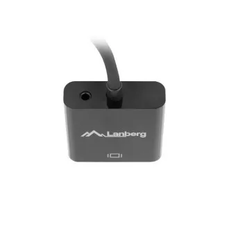 LANBERG Adapter HDMI (M) do VGA (F) kabel Minijack 3,5 mm (F) 20 cm LANBERG Adapter HDMI (M) do VGA (F) kabel Minijack 3,5 mm (F) 20 cm