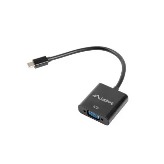 LANBERG Adapter HDMI (M) do VGA (F) kabel Minijack 3,5 mm (F) 20 cm LANBERG Adapter HDMI (M) do VGA (F) kabel Minijack 3,5 mm (F) 20 cm