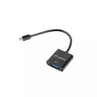 LANBERG Adapter HDMI (M) do VGA (F) kabel Minijack 3,5 mm (F) 20 cm LANBERG Adapter HDMI (M) do VGA (F) kabel Minijack 3,5 mm (F) 20 cm