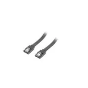 Kabel LANBERG SATA III (6GB/S) F/F 50cm, metalowy zatrzask, czarny
