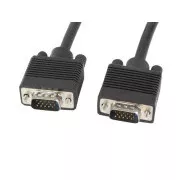Kabel LANBERG VGA M/M 3m, podwójnie ekranowany, czarny