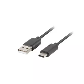 Kabel LANBERG USB-C (M) do USB-A (M) 2.0 1m, czarny, szybkie ładowanie 3.0