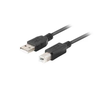 Kabel LANBERG USB-A (M) do USB-B (M) 2.0 1m, czarny