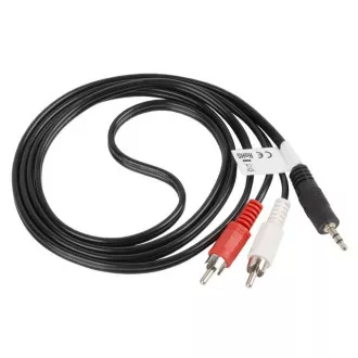 Kabel LANBERG Minijack 3,5mm (M) 3 PIN do 2x RCA (CINCH) (M) 1,5m Kabel LANBERG Minijack 3,5mm (M) 3 PIN do 2x RCA (CINCH) (M) 1,5m