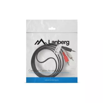 Kabel LANBERG Minijack 3,5mm (M) 3 PIN do 2x RCA (CINCH) (M) 1,5m Kabel LANBERG Minijack 3,5mm (M) 3 PIN do 2x RCA (CINCH) (M) 1,5m