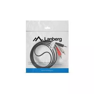 Kabel LANBERG Minijack 3,5mm (M) 3 PIN do 2x RCA (CINCH) (M) 1,5m Kabel LANBERG Minijack 3,5mm (M) 3 PIN do 2x RCA (CINCH) (M) 1,5m