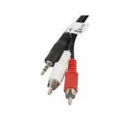 Kabel LANBERG Minijack 3.5mm (M) 3 PIN do 2x RCA (CINCH) (M) 2m