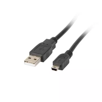 Kabel LANBERG USB MINI (M) do USB-A (M) 2.0 0,3 m, czarny (CANON)
