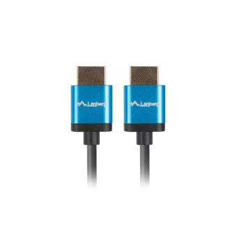 Kabel LANBERG HDMI M/M 2.0 1,8 m 4K czarny, wąski