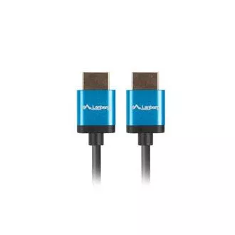 Kabel LANBERG HDMI M/M 2.0 1,8 m 4K czarny, wąski