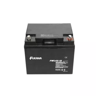 Akumulator FUKAWA FWL 45-12 (12V; 45Ah; gwint M6; żywotność 10 lat)