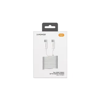 2-Power 100W USB-C do USB-C 5A 2M