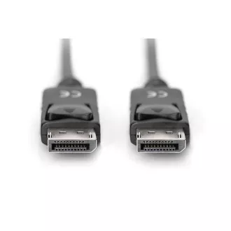 Kabel połączeniowy Digitus DisplayPort 1.2, DP M/M, 2,0 m, z zatrzaskiem, Ultra HD 4K, czarny Kabel połączeniowy Digitus DisplayPort 1.2, DP M/M, 2,0 m, z zatrzaskiem, Ultra HD 4K, czarny