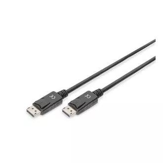 Kabel połączeniowy Digitus DisplayPort 1.2, DP M/M, 2,0 m, z zatrzaskiem, Ultra HD 4K, czarny Kabel połączeniowy Digitus DisplayPort 1.2, DP M/M, 2,0 m, z zatrzaskiem, Ultra HD 4K, czarny