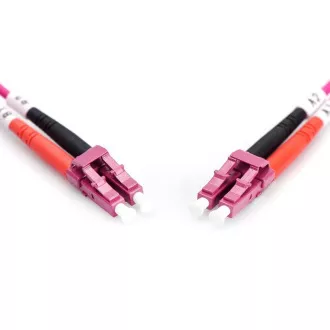 Patchcord światłowodowy DIGITUS, LC do LC, wielomodowy OM4 - 50/125 µ, dupleks, długość 3 m
