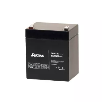Akumulator FUKAWA FW 5-12 U (12V; 5Ah; faston F2-6,3mm; żywotność 5 lat)