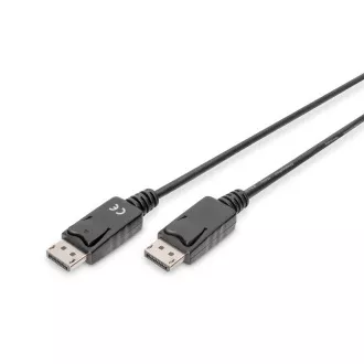 Kabel połączeniowy Digitus DisplayPort 1.1a. 1 m, CU, AWG28, 2x ekranowany