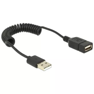 Kabel USB 2.0 Delock, przedłużacz, męski/żeński, skręcany Kabel USB 2.0 Delock, przedłużacz, męski/żeński, skręcany