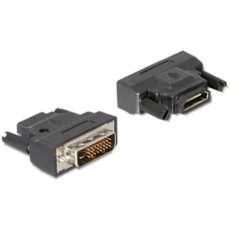 Adapter Delock DVI 24 1 męski > HDMI żeński z diodą LED
