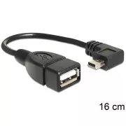 Kabel Delock USB mini męski > USB 2.0-A żeński OTG 16 cm